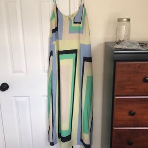 Maeve geometric maxi dress